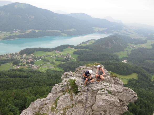 auf dem ersten Turm, schon hoch über dem Fuschlsee