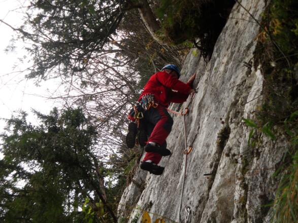 In der zweiten Seillänge