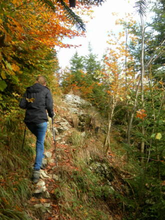 kurze schrofige Passage