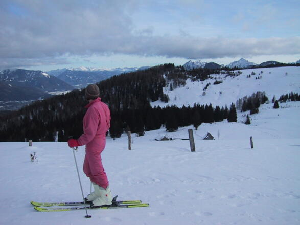Blick vom Pillsteinsattel zum Spitzeck