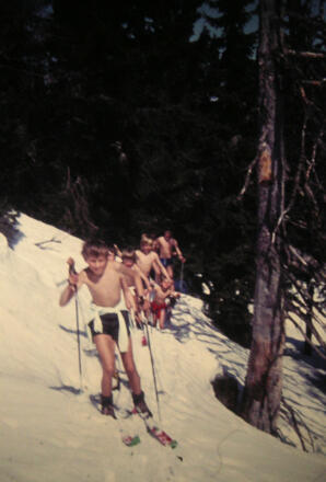 AV-Jugendgruppe der 60er Jahre am Illingerberg Nordrücken