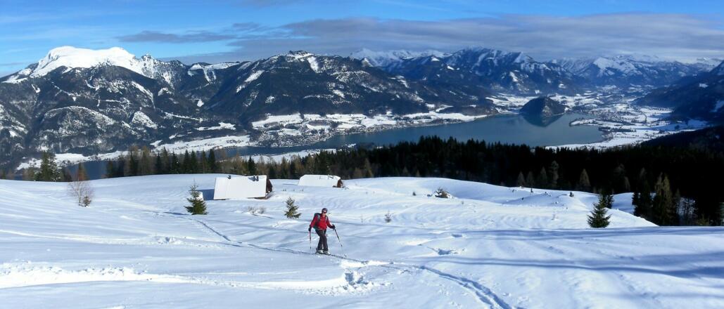 Wolfgangsee aus dem Gipfelhang