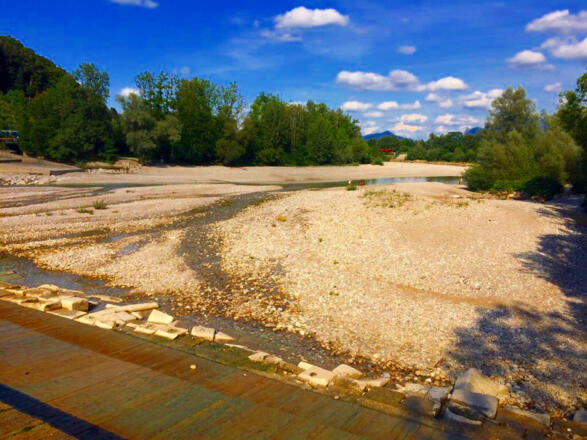 Radweg entlang der Saalach 