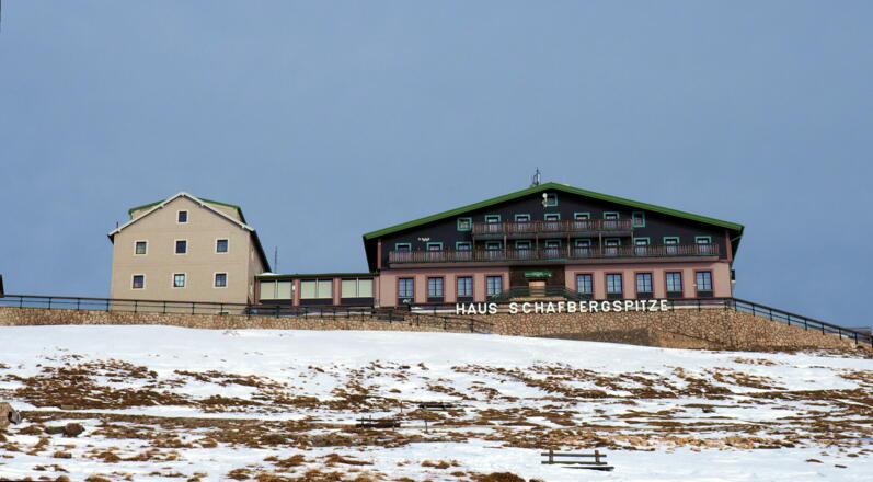 Rückblick zum Gipfelhaus