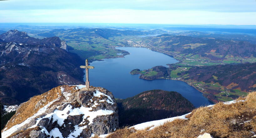 Gipfelkreuz ~1740m mit Mondsee