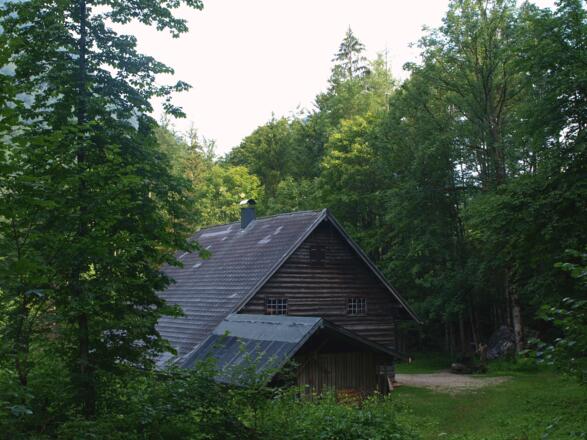 Steigbeginn, Sulzauhütte 750m