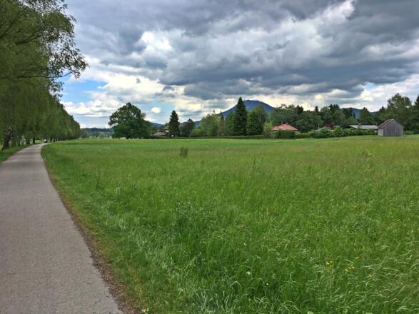 Radweg Richtung Stadt Salzburg