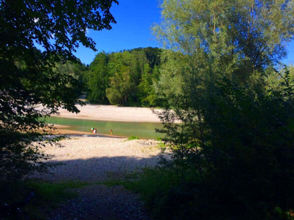 Radweg entlang der Saalach 