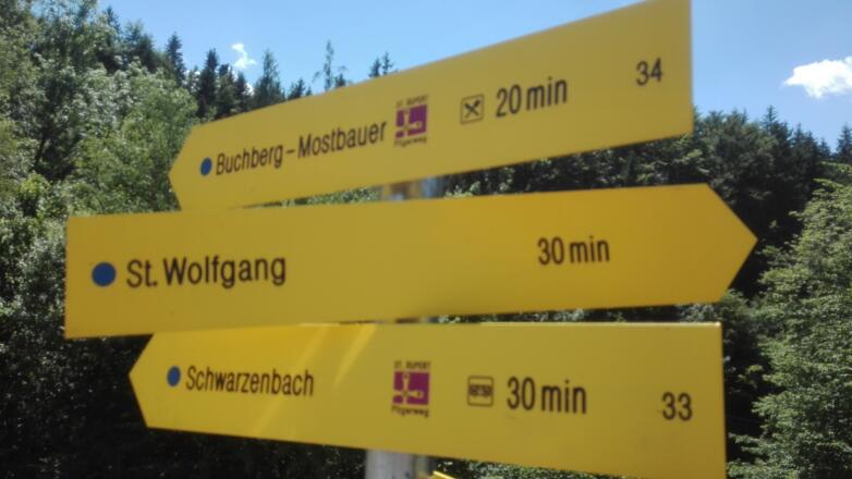 Hinweistafel beim Buchberghof