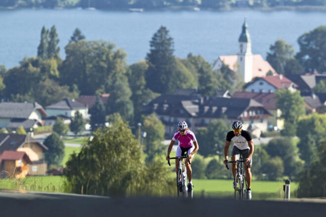 Rennradtour bei Seeham am Obertrumersee