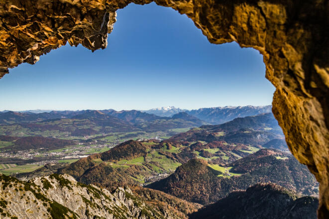 Blick aus dem Thomas Eder Steig ins Salzburgische