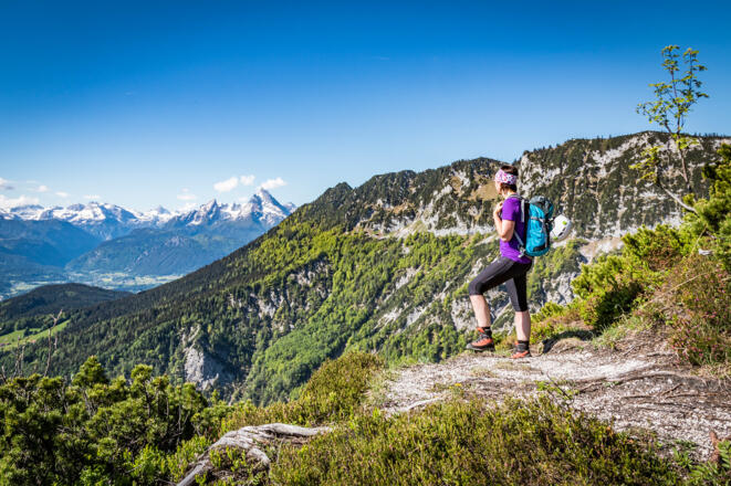 Aussicht vom Untersberg zum Watzmann