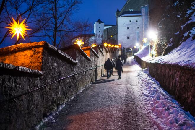 Festung Hohensalzburg im Advent