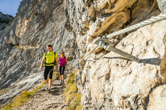 Gute Sicherungen im Thomas Eder Steig