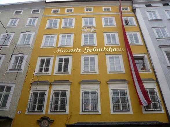 Fassade Mozarts Geburtshaus