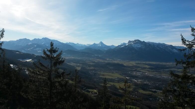 Gaisberg, Blick Richtung Berchtesgarden