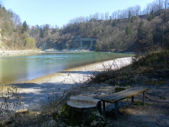 Blick zum Hundt = Salzachdurchbruch