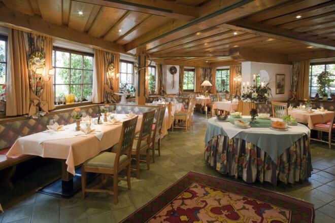 Speisesaal im Hotel Gappen