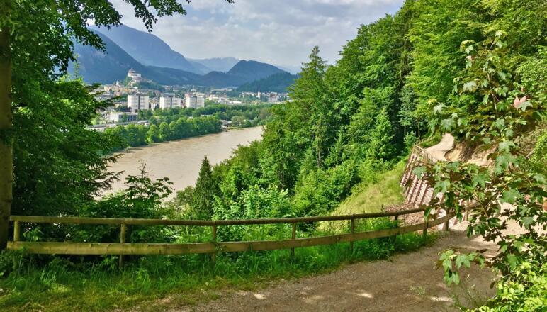 Höhenweg übe dem Inn von Kufstein nach Kiefersfelden