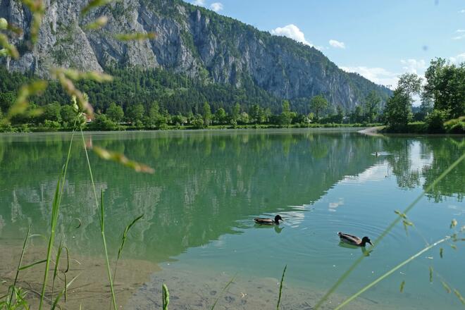 Kiefersfelden Inn Einmündung Kieferbach