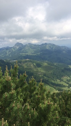 Blick vom Traithen gen Wendelstein