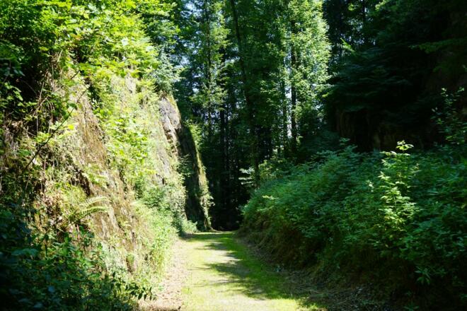 Wolfsschlucht Neubeuern Schiffleutwanderweg Station