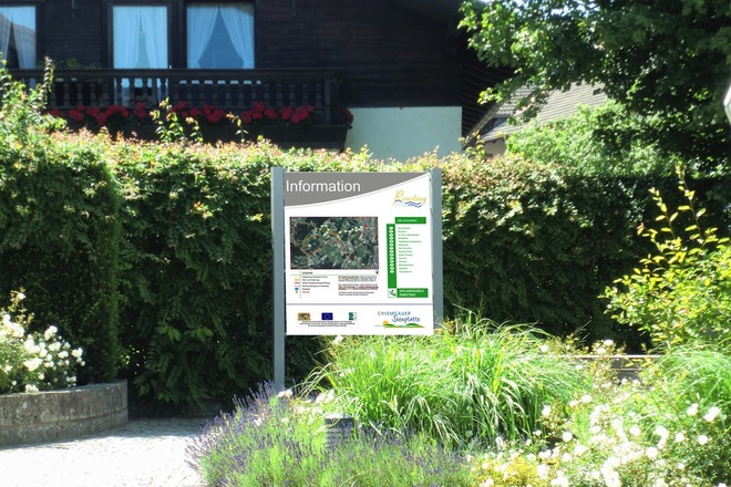 Startparkplatz in Rimsting, Infotafel
