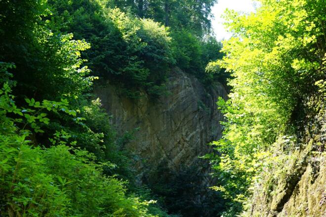 Wolfsschlucht Neubeuern Schiffleutwanderweg Station 8 