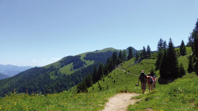 Aufstieg von der Rosengasse zum Brünnsteinhaus