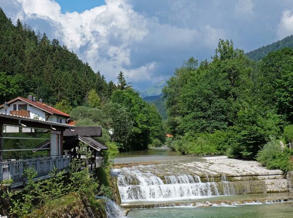 Kiefersfelden Wehr am Kieferbach Wasserschnecke