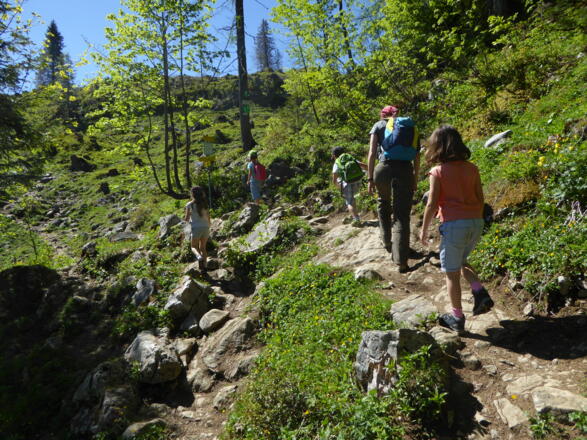Auf dem Weg zum Drachen-Startplatz
