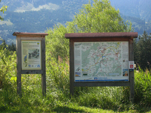 Auf den Tafeln finden Sie viele Informationen über die Samerberger Filze