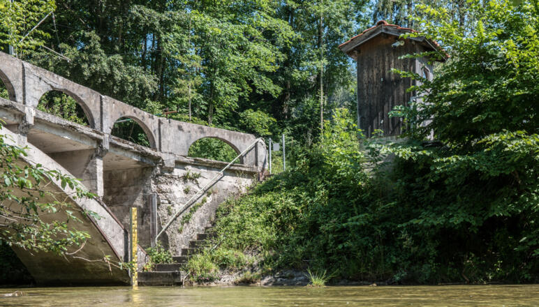 Pegelstation Bleyerbrücke - Station 14 Energiewanderweg