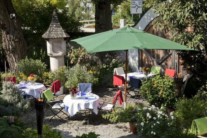 Sigwart&#039;s Tiroler Weinstube Gartenterrase