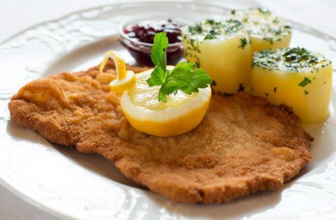 Schnitzel beim Kirchenwirt Puch