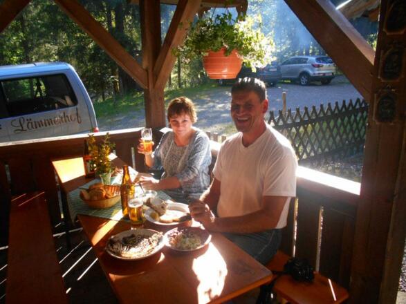 Fischerhuette Terrasse Lammertal