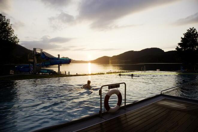 Abendstimmung im Fuschlseebad