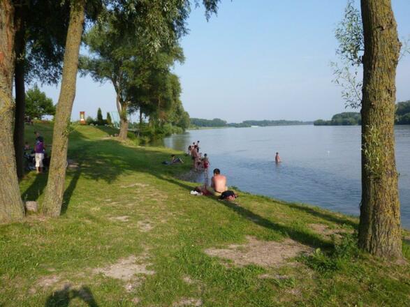 Badewiese an der Donau