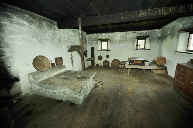 Wohnraum eines alten Bauernhauses