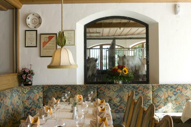 Speisesaal im Hotel Hauserwirt