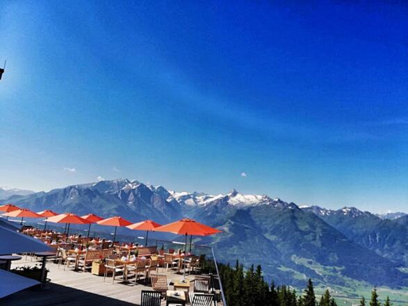 Aussicht vom Panoramarestaurant Franzl