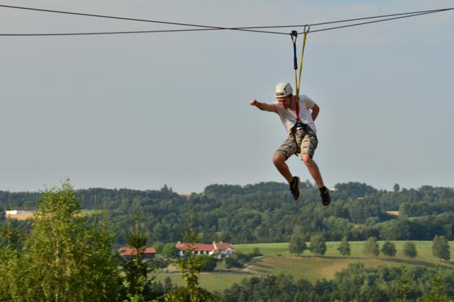 mit Speed über die Baumwipfel