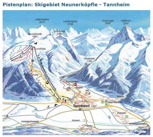 Pistenplan Neunerköpfle
