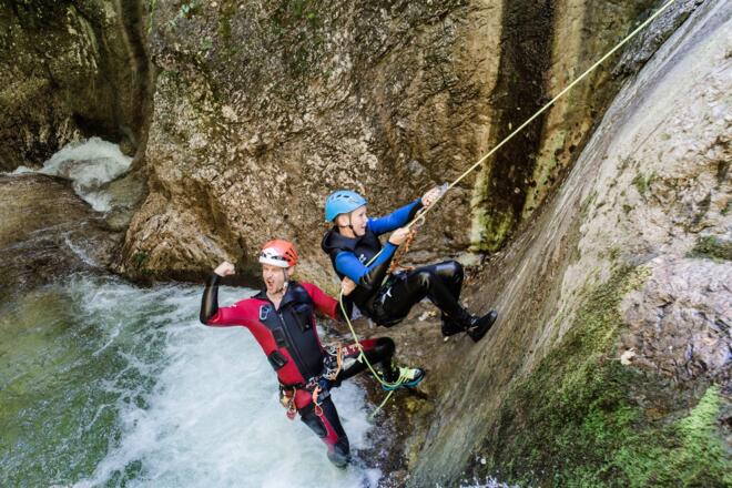 Kinder Canyoning