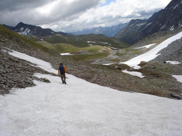 Zur Daberlenke die Hütte ist noch nicht in Sicht