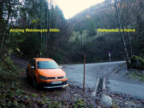 Start: Waldwegstr. 600m