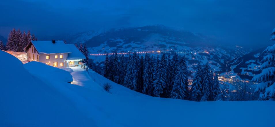 Berggasthof Grabs im Winter
