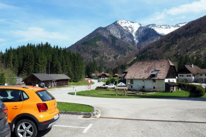 Parkplatz nach Jagersimmerl 577m