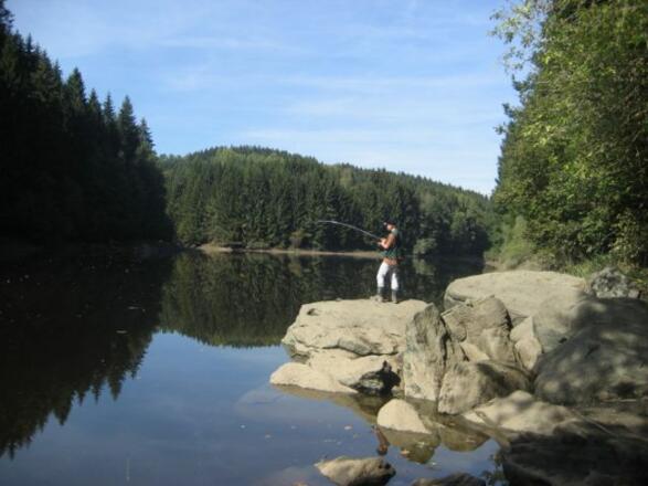 Fischen im Rannastausee