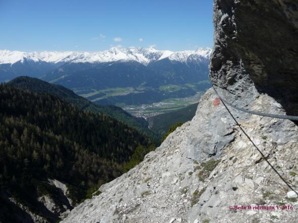 Seilsicherungen am Zirler Schützensteig